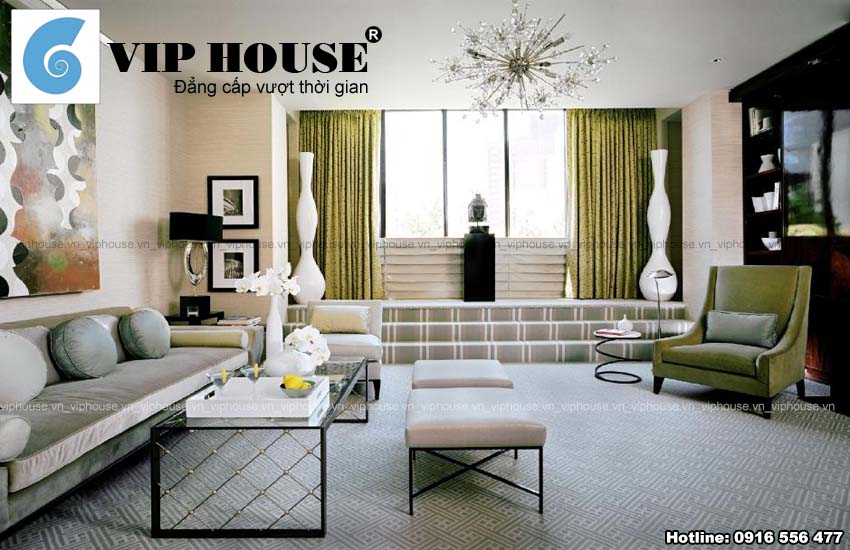 Thiết kế phòng khách đẹp với cảm hứng từ màu sắc